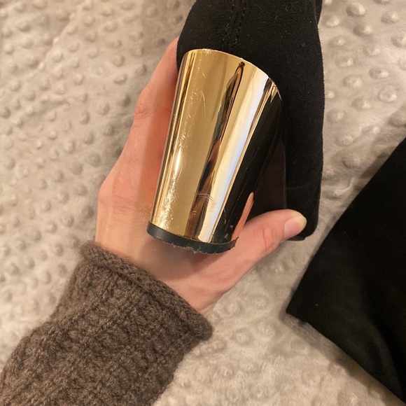 Black suede over the knee boots - Picture 8 of 11